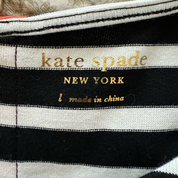 NWT Kate Spade Sailing Stripe Scallop Dress Size L - Picture 8 of 12
